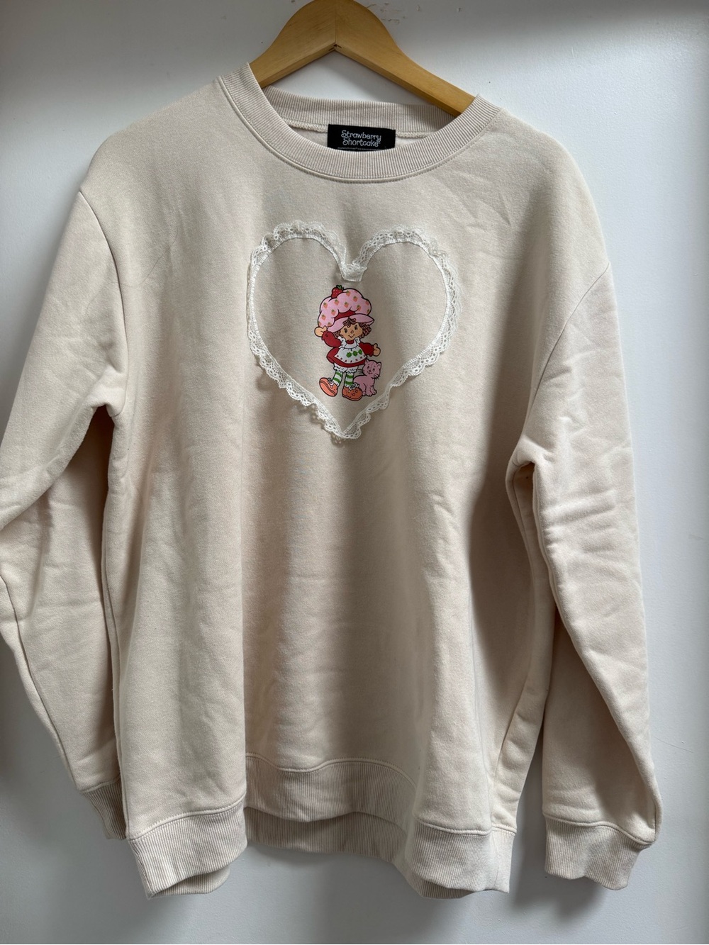 Strawberry Shortcake Cream Graphic Sweatshirt - Women's